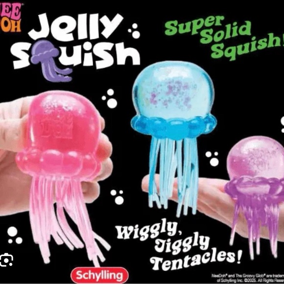NeeDoh Other - Jelly Squish Kids Jellyfish Toy - Pink